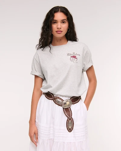 Oversized Willie Nelson Graphic Tee