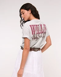 Oversized Willie Nelson Graphic Tee