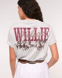 Oversized Willie Nelson Graphic Tee