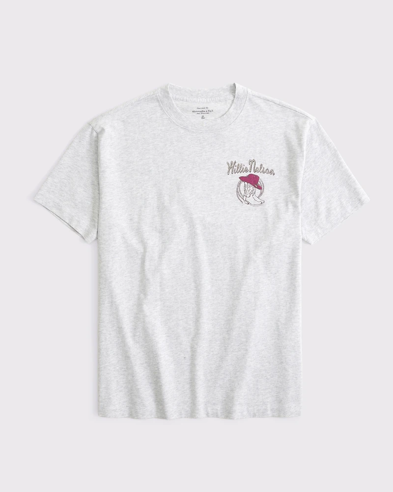 Oversized Willie Nelson Graphic Tee