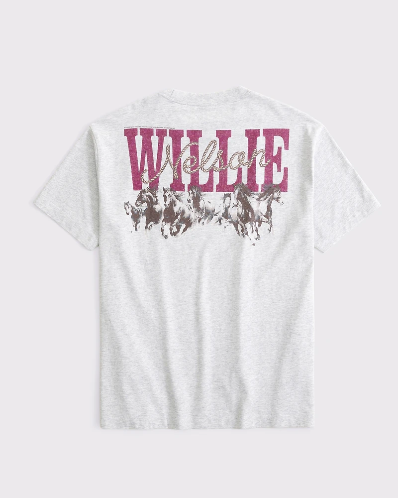 Oversized Willie Nelson Graphic Tee