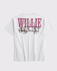 Oversized Willie Nelson Graphic Tee