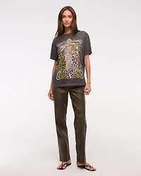 Oversized Johnny Cash Graphic Tee