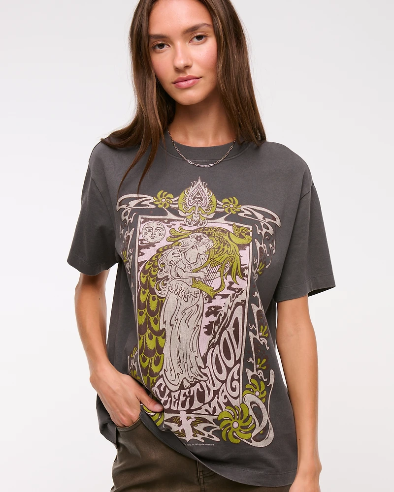 Oversized Johnny Cash Graphic Tee