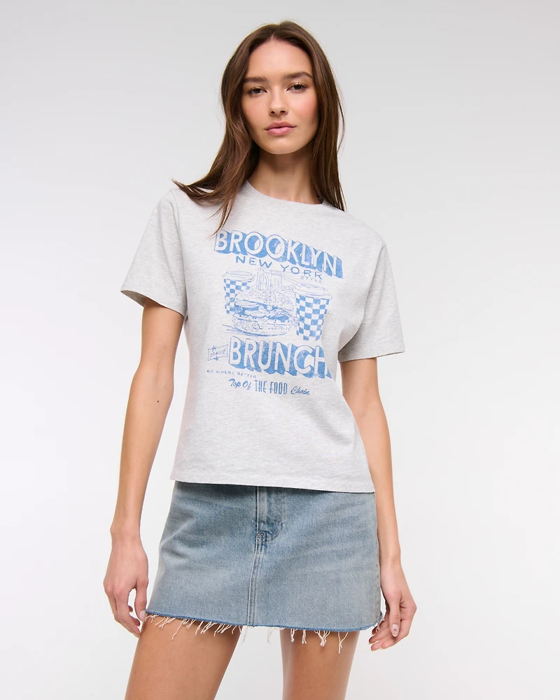 Short-Sleeve Brooklyn Brunch Graphic Relaxed Tee