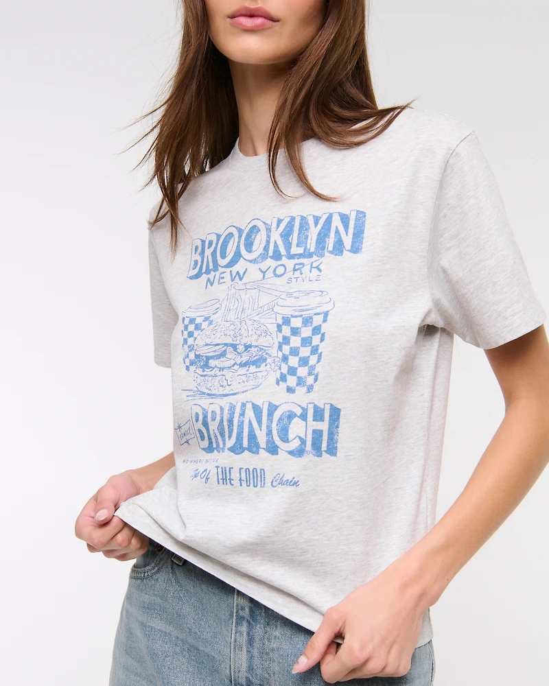 Short-Sleeve Brooklyn Brunch Graphic Relaxed Tee