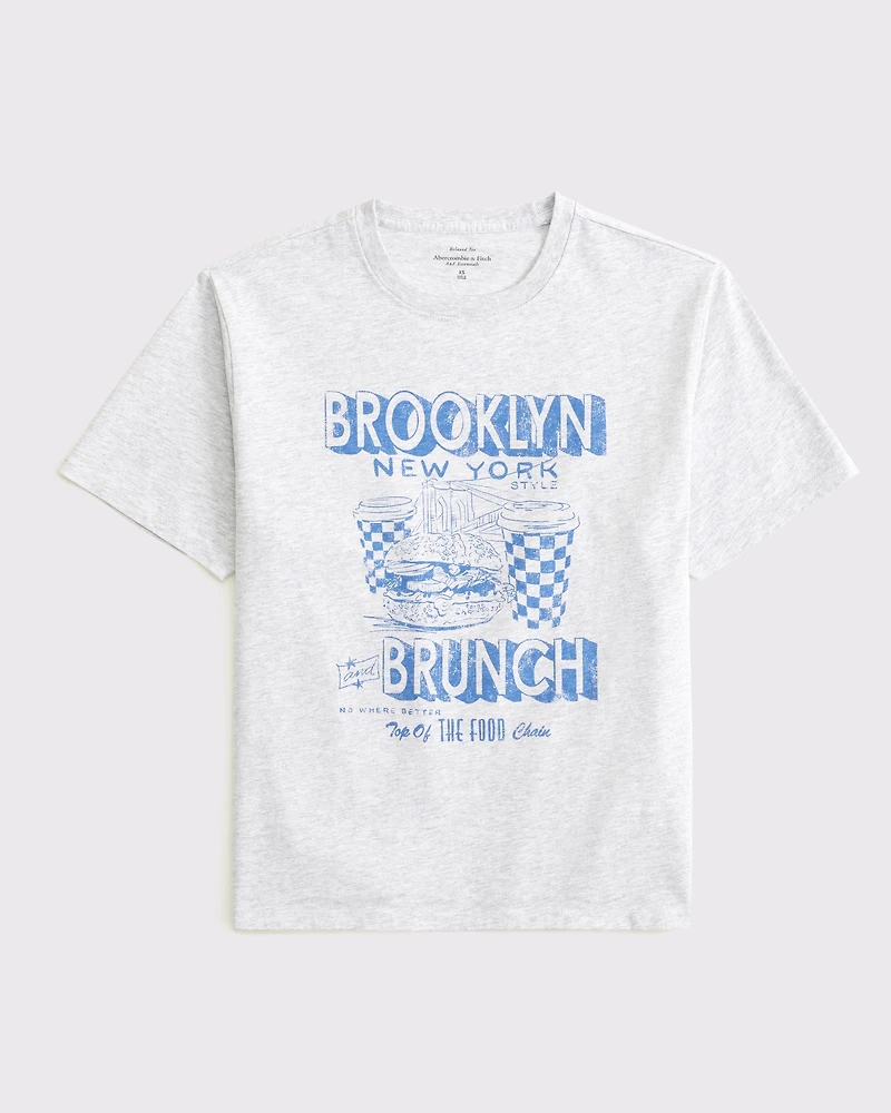 Short-Sleeve Brooklyn Brunch Graphic Relaxed Tee