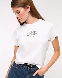 Short-Sleeve Dirty Martini Graphic Skimming Tee