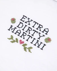 Short-Sleeve Dirty Martini Graphic Skimming Tee