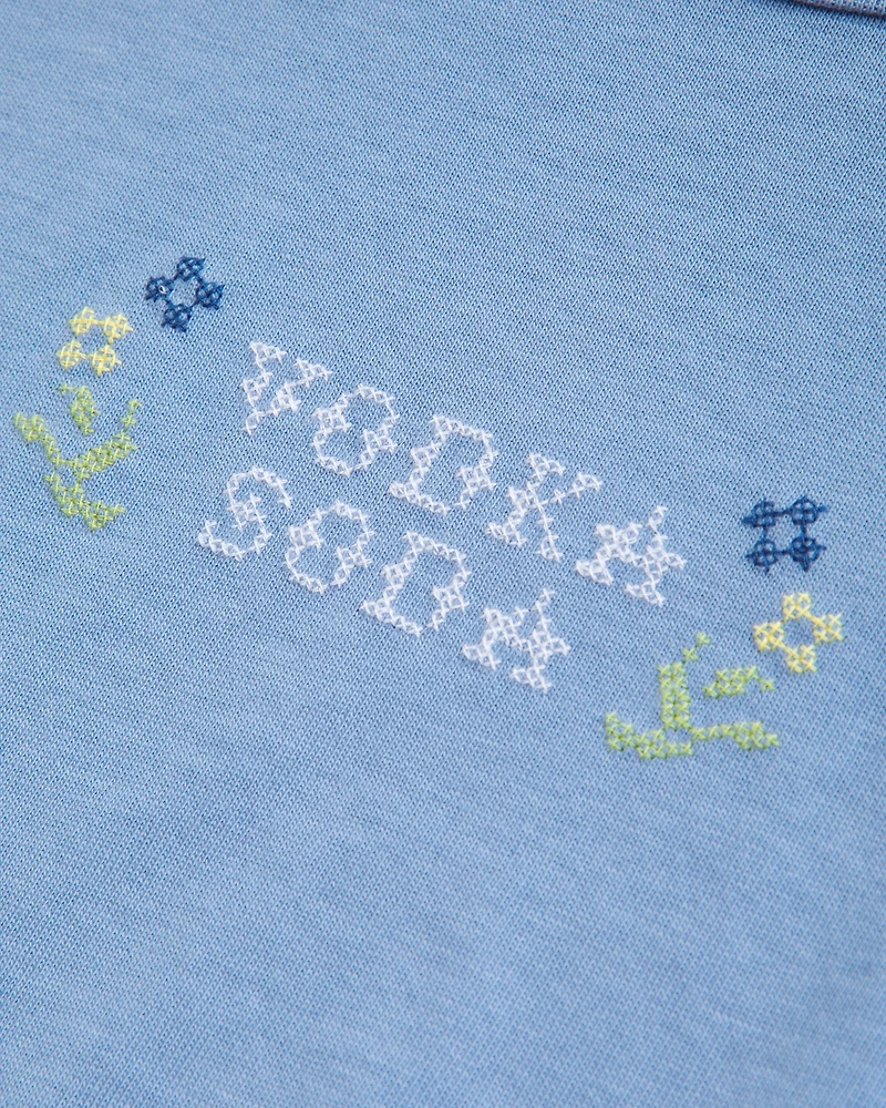 Short-Sleeve Vodka Soda Graphic Skimming Tee