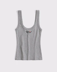 New York City Graphic Scoopneck Tank