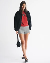 Short-Sleeve Snoopy Graphic Skimming Tee