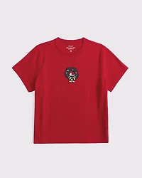 Short-Sleeve Snoopy Graphic Skimming Tee