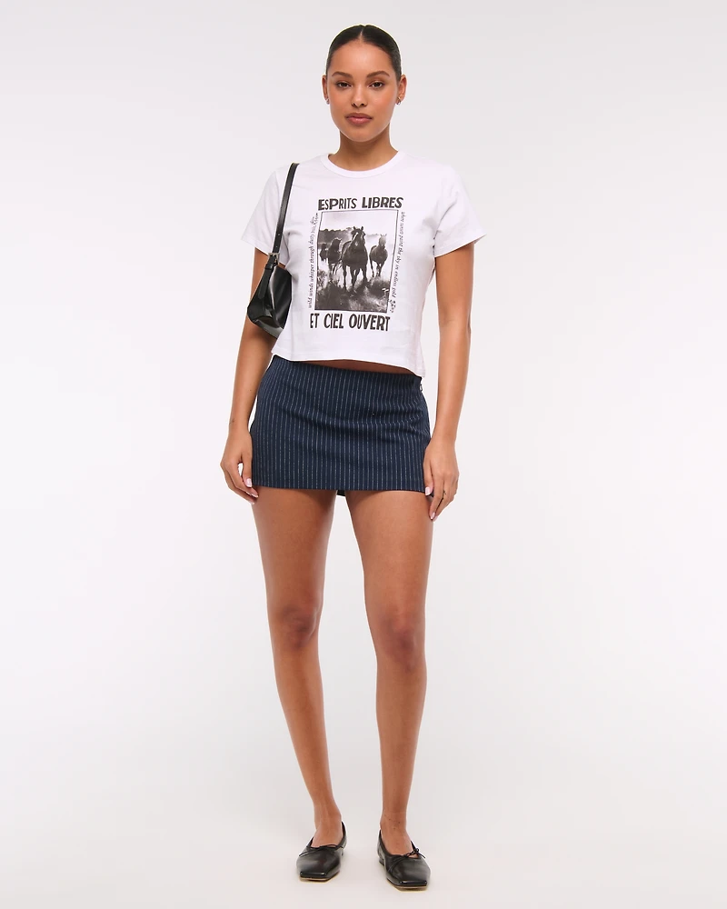 Short-Sleeve Western Graphic Skimming Tee