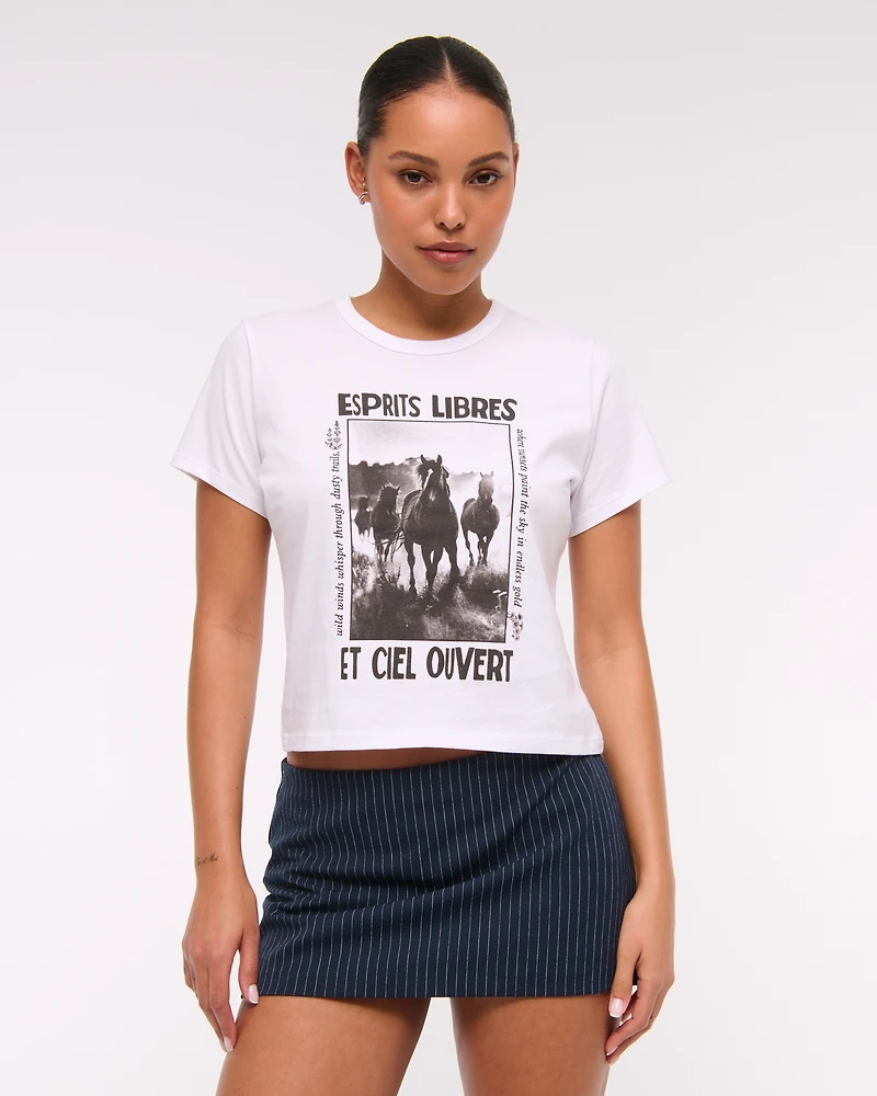 Short-Sleeve Western Graphic Skimming Tee