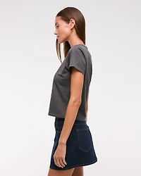 Short-Sleeve Betty Boop Graphic Skimming Tee