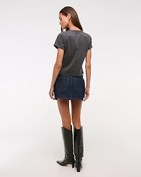 Short-Sleeve Betty Boop Graphic Skimming Tee