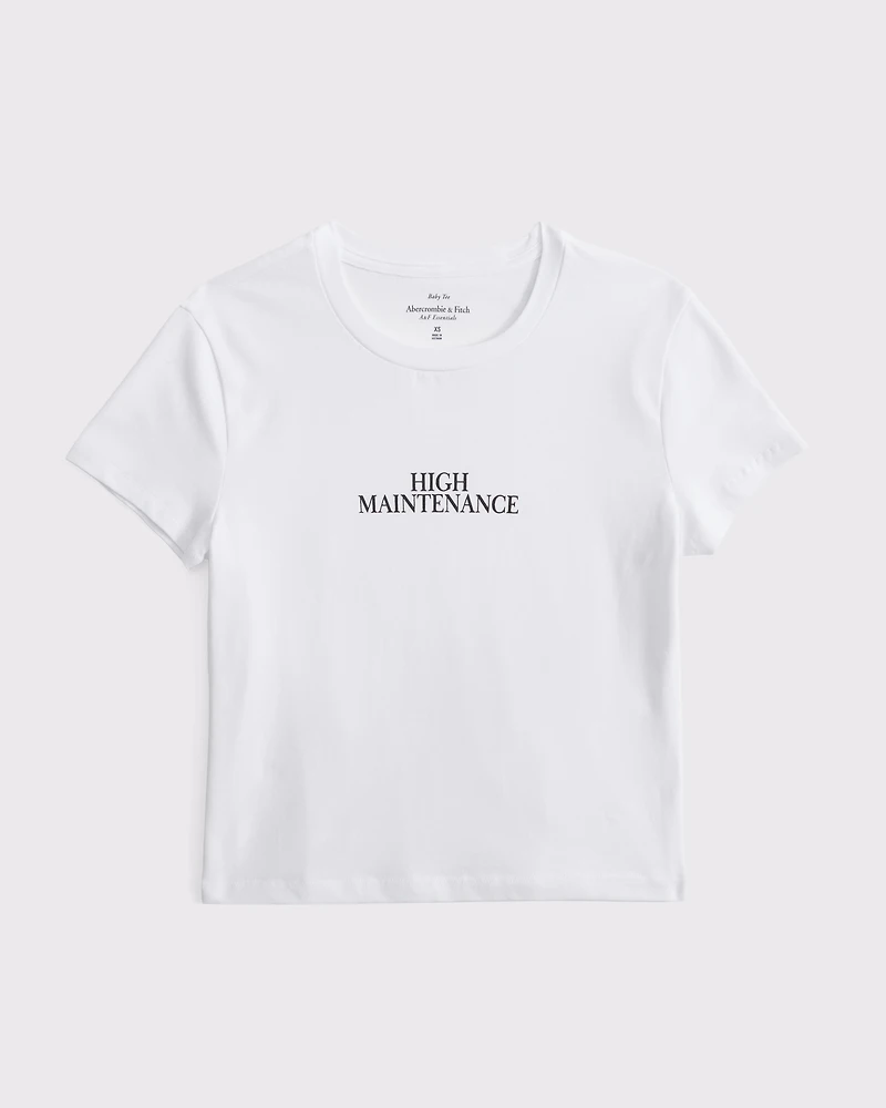 High Maintenance Graphic Baby Tee