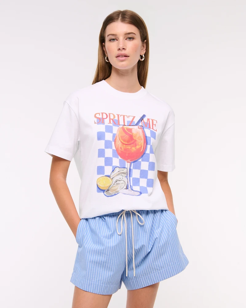 Oversized Spritz Me Graphic Tee