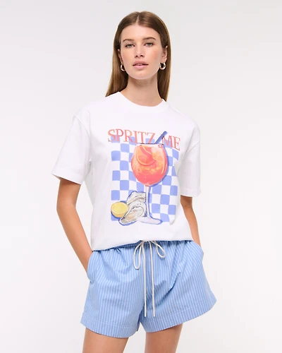 Oversized Spritz Me Graphic Tee