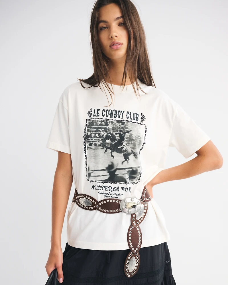 Oversized Western Graphic Tee