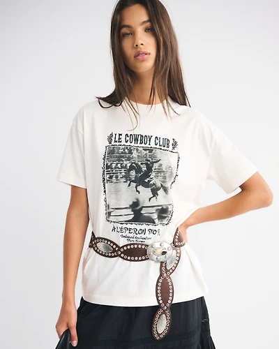 Oversized Western Graphic Tee