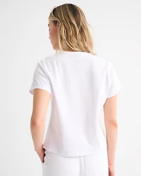 Short-Sleeve Ibiza Graphic Skimming Tee