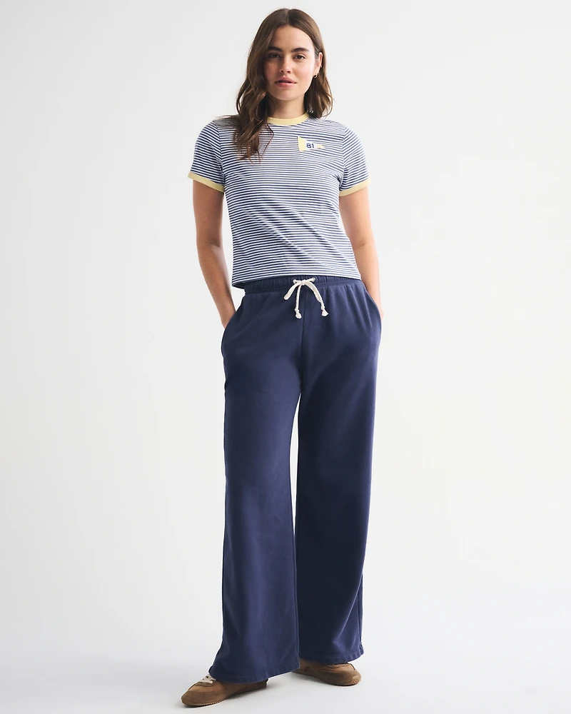 Short-Sleeve Nautical Graphic Skimming Tee