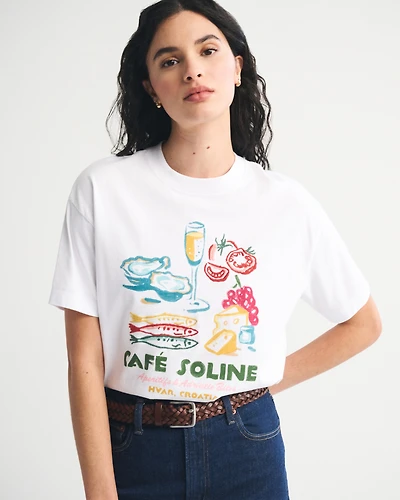 Oversized Cafe Graphic Tee