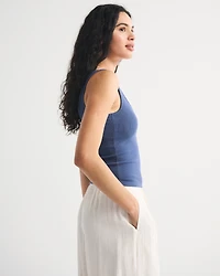 Bra-Free Coastal Graphic Scoopneck Tank