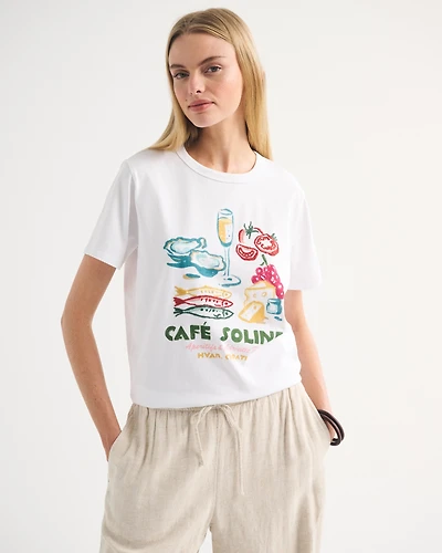 Café Graphic Boxy Tee