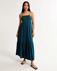 Low Back Tiered Maxi Dress