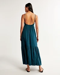 Low Back Tiered Maxi Dress