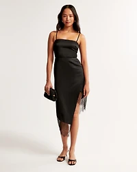 Slip Asymmetrical Midi Dress