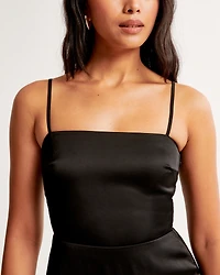 Slip Asymmetrical Midi Dress