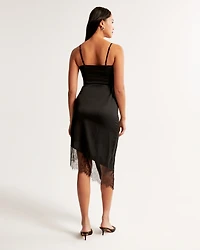 Slip Asymmetrical Midi Dress