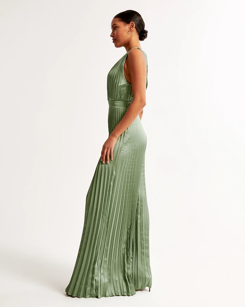 Abercrombie & Fitch The A&F Giselle Pleated Jumpsuit | MainPlace Mall