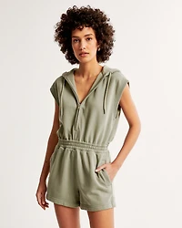 Hooded Fleece Romper