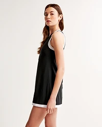 High-Neck Traveler Mini Dress