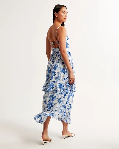 Tiered Ruffle Maxi Dress