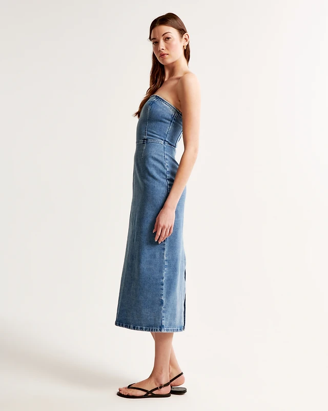 Banana Republic Lina Italian Denim Midi Dress | Arden Fair