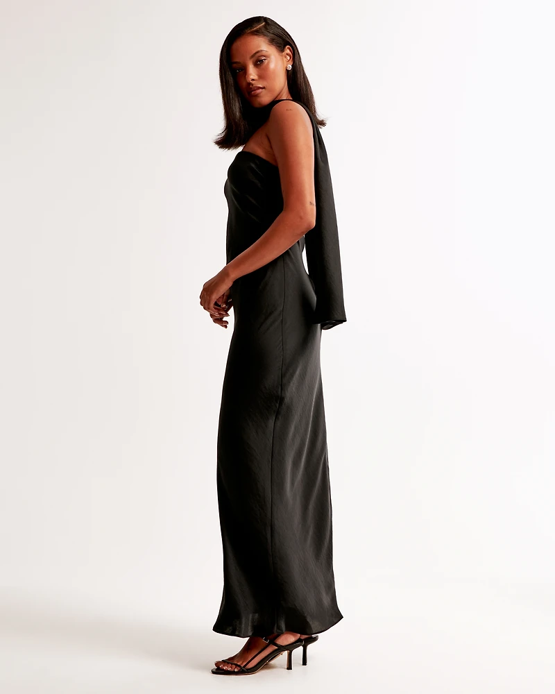 The A&F Julia Slip Strapless Scarf Maxi Dress