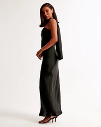 The A&F Julia Slip Strapless Scarf Maxi Dress