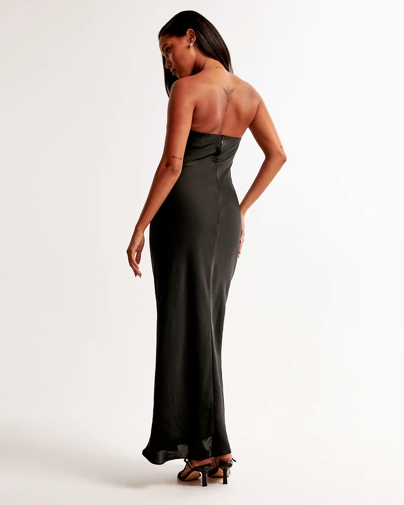 The A&F Julia Slip Strapless Scarf Maxi Dress