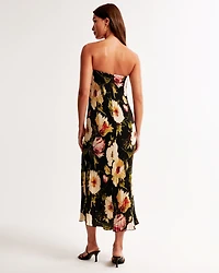 The A&F Giselle Pleat Release Midi Dress