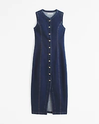 The A&F Mara High-Neck Vest Midi Dress