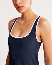 Squareneck Traveler Mini Dress