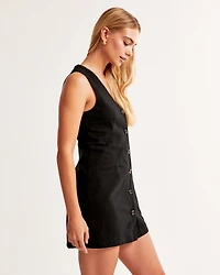 The A&F Mara Linen-Blend Vest Mini Dress