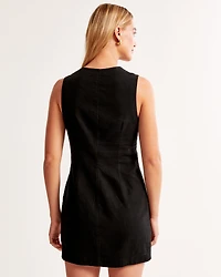 The A&F Mara Linen-Blend Vest Mini Dress