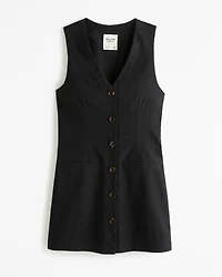 The A&F Mara Linen-Blend Vest Mini Dress